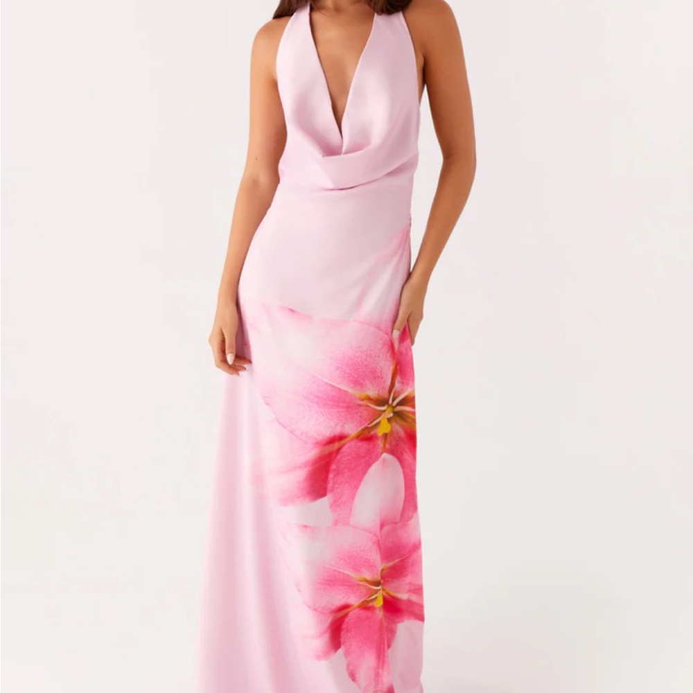 Peppermayo Blush Pink Floral Maxi Dress